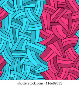 Colorful abstract waves background drawn by hand