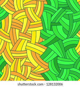 Colorful abstract waves background drawn by hand