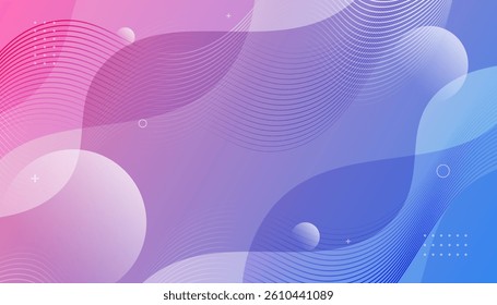 Colorful Abstract Waves Background. Vector illustration design for presentation, banner, cover, web, card, poster, wallpaper