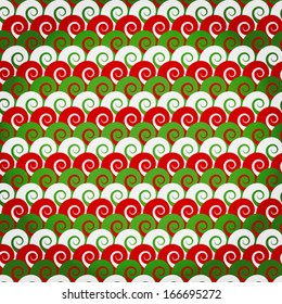 Colorful abstract waves - seamless background vector pattern illustration