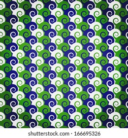 Colorful abstract waves - seamless background vector pattern illustration