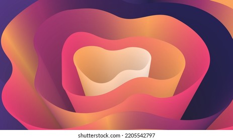 Colorful Abstract Wavy Layer Parametric Background Design Is A Design Using Parametric And Layered Styles, For The Homepage, Wallpaper, Cover, Etc.