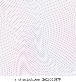Abstrato colorido Padrão de linha ondulada Plano de fundo Gradiente Design de fluxo