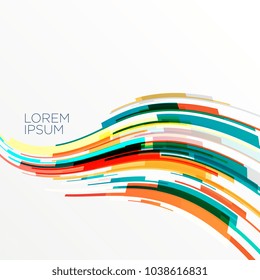 colorful abstract wavy lines background