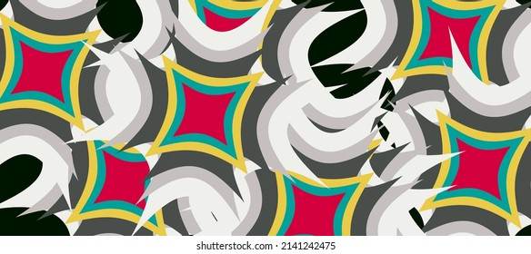 colorful abstract wavy lines background design, Banner design
