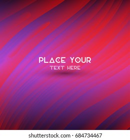 Fondo colorido de líneas onduladas abstractas con lugar para texto. Ilustración del vector