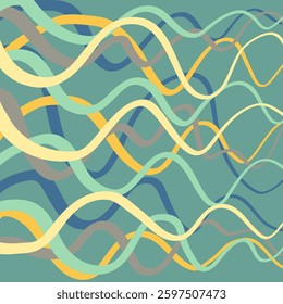 Colorful abstract wavy lines that attract attention.