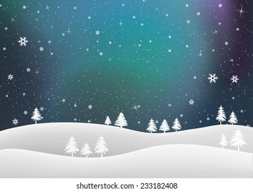 Colorful Abstract Winter Background