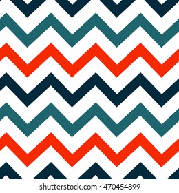 colorful abstract zig zag seamless vector pattern background illustration