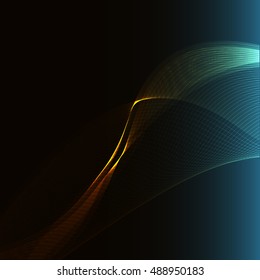 Colorful abstraction background Abstract wave yellow