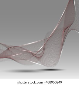 Colorful abstraction background Abstract wave red