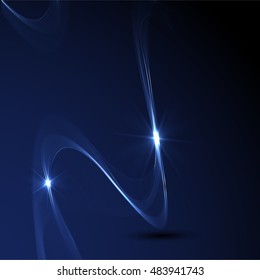 Colorful abstraction background  wave blue