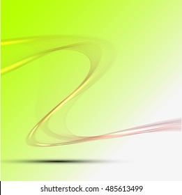 Colorful abstraction background wave green
