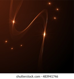 Colorful abstraction background wave yellow
