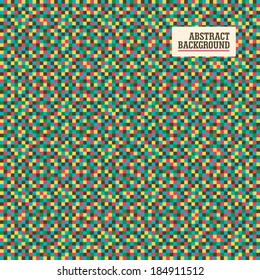 Colorful abstraction with geometric texture. Vector illustration