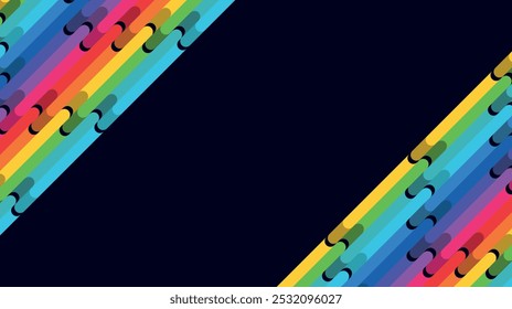 abstração colorida de manchas de arco-íris líquidas, cores LGBT no fundo preto na forma de gotas de gotejamento coloridas brilhantes, lápis e tintas coloridas, traços grossos de tinta, cor quadrada