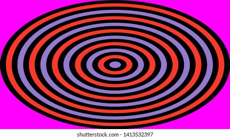 Colorful abstraction modern concentric spiral circle texture, background pattern