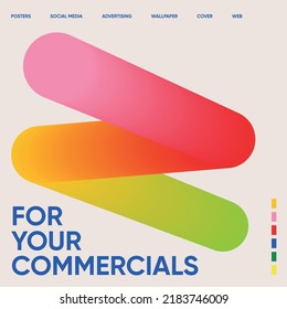 Colorful abstraction for posters, social media, advertising, wallpaper, cover, web, etc.  Vector image in pink, red, yellow and light green colors.