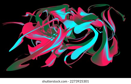 colorful abstraction wild fantasy blur