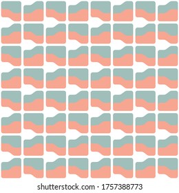 Colorful accent for any surface. Simple abstract cozy design. Timeless pattern for textile, wallpaper, wrapping, prints, surface, web or any other accent etc.