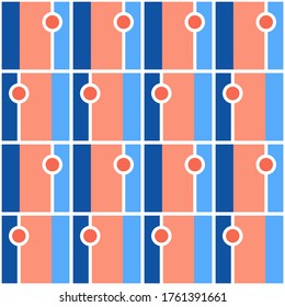 Colorful accent for any surface. Simple abstract cozy design. Timeless pattern for textile, wallpaper, wrapping, prints, surface, web or any other accent etc.