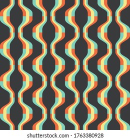 Colorful accent for any surface. Simple abstract cozy design. Timeless pattern for textile, wallpaper, wrapping, prints, surface, web or any other accent etc.