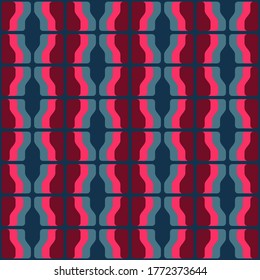 Colorful accent for any surface. Simple abstract cozy design. Timeless pattern for textile, wallpaper, wrapping, prints, surface, web or any other accent etc.