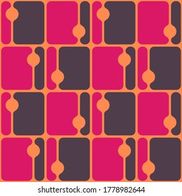 Colorful accent for any surface. Simple abstract cozy design. Timeless pattern for textile, wallpaper, wrapping, prints, surface, web or any other accent etc.