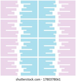 Colorful accent for any surface. Simple abstract cozy design. Timeless pattern for textile, wallpaper, wrapping, prints, surface, web or any other accent etc.