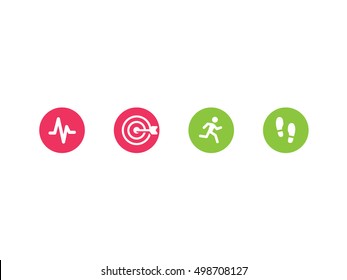 Colorful Activity vector icons, symbols