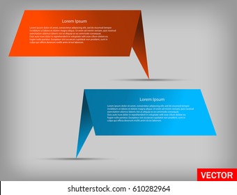 Colorful advertising banners, vector set