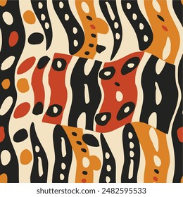 colorful African seamless pattern background