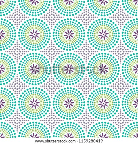 Colorful african shweshwe pattern