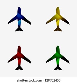 Colorful airplanes