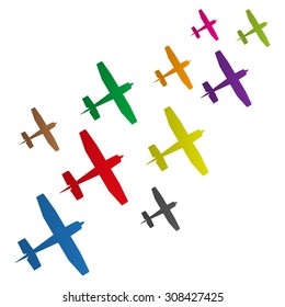 Colorful Airplanes