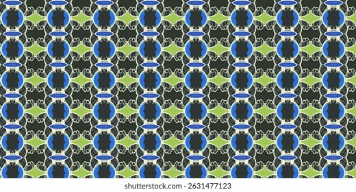 Colorful Alien Creature Pattern – Repeating Sci-Fi Motif