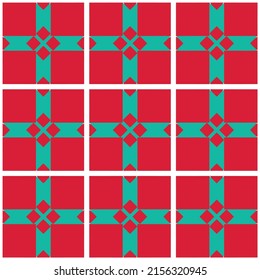 Colorful all over pattern with unique decorative  vintage inspired elements