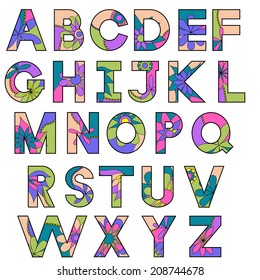 Colorful alphabet