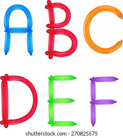 Colorful of alphabet