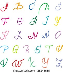 Colorful alphabet