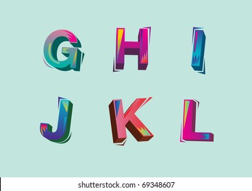 colorful alphabet