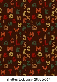 Colorful Alphabet Background 

