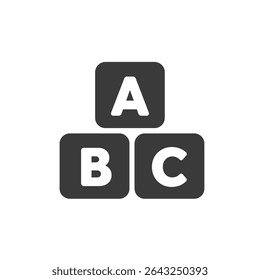 Colorful Alphabet Blocks Representing Early Childhood Literacy and Foundational Knowledge
