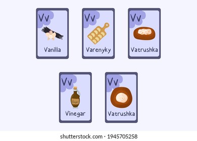 Alphabet V Flashcard Images Stock Photos Vectors Shutterstock