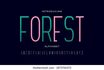 Colorful alphabet fonts. Typography for a poster, banner, etc. Vector element or template A to Z
