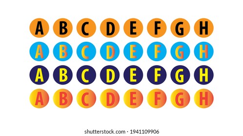 Colorful Alphabet isolated on white. Use it to make your own message.