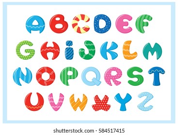 Ecology Alphabet Green Leaves Font Style Stock Vector (Royalty Free ...