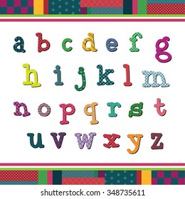 Colorful alphabet letters stickers