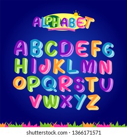 Colorful alphabet set