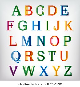 Colorful alphabet set  Vector 
Tiny letters  symbols   numbers available in my portfolio 